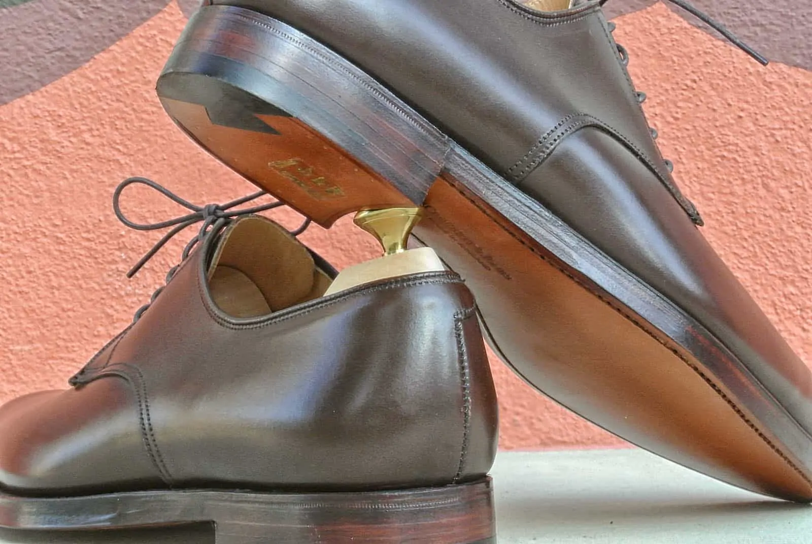 Christian Boehne Own Serie X Crockett & Jones Plain Derby Shoe on double Leather Sole