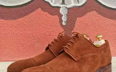 Christian Boehne Own Serie X Crockett & Jones Captoe Derby Blucher on double Leather Sole