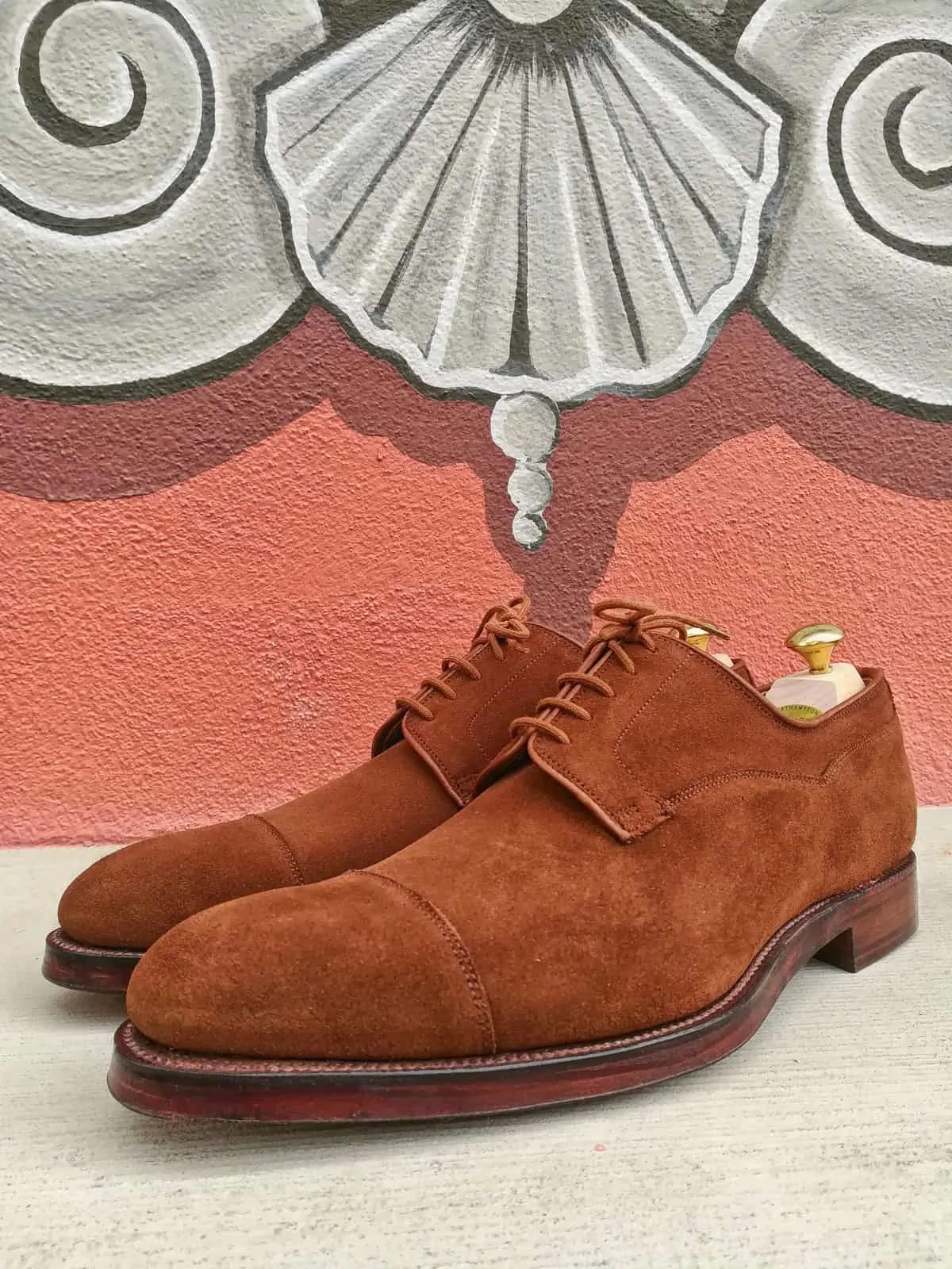 Christian Boehne Own Serie X Crockett & Jones Captoe Derby Blucher on double Leather Sole