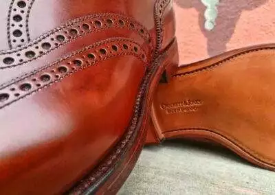 Christian Boehne Fullbrogue Tan Cavalry Calf Crockett Jones 04