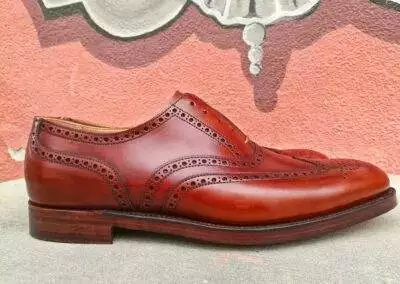 Christian Boehne Fullbrogue Tan Cavalry Calf Crockett Jones 07