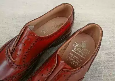 Christian Boehne Fullbrogue Tan Cavalry Calf Crockett Jones 08